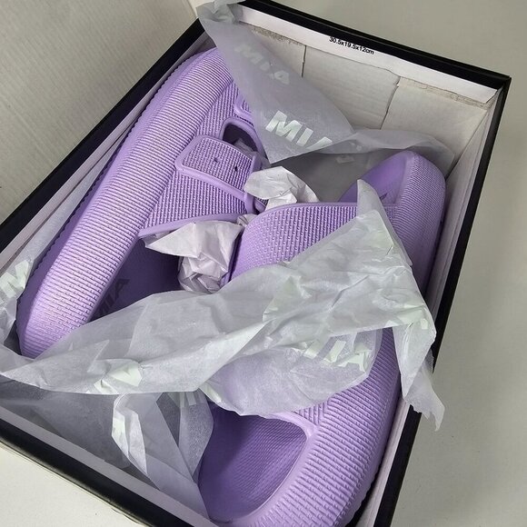 Mia Libbie Lavender EVA Slide Sandals Lightweight Comfort Slip-On Women's 7M - Picture 10 of 11